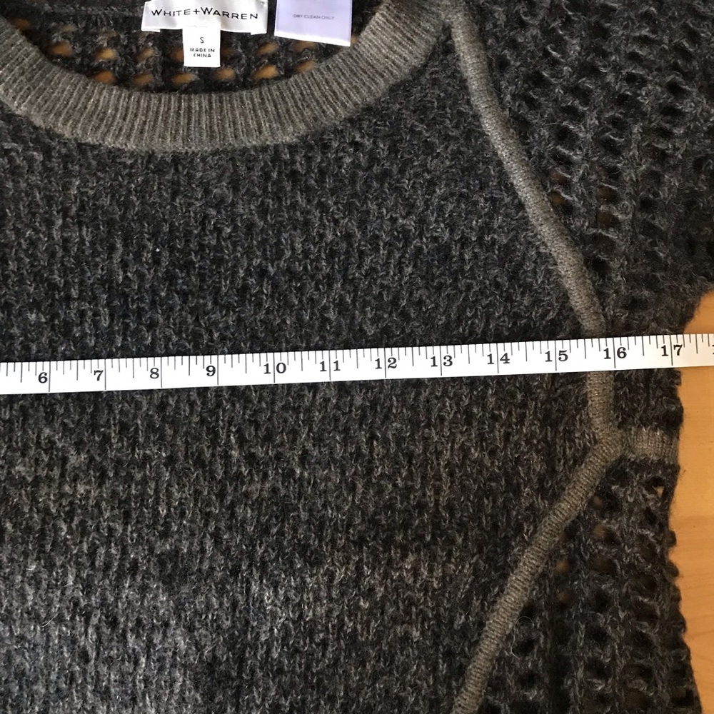 EUC White + Warren Cashmere Sweater, Green - Size S - Picture 5 of 5